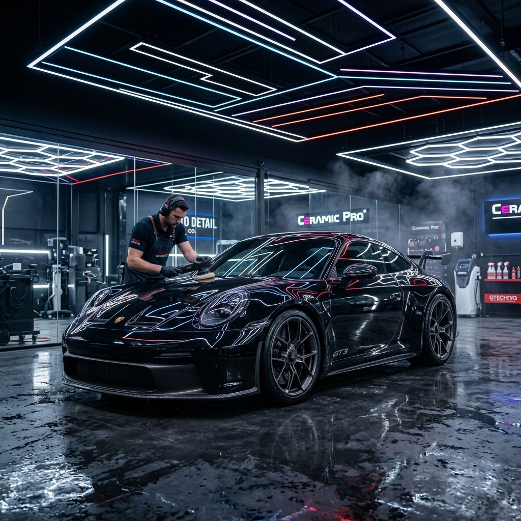 Premium Detailing Car Background